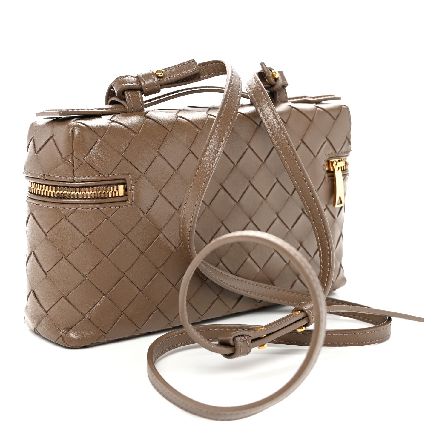 Bottega Veneta Calfskin Intrecciato Bang Bang Vanity Case Pinecone 3 of 10