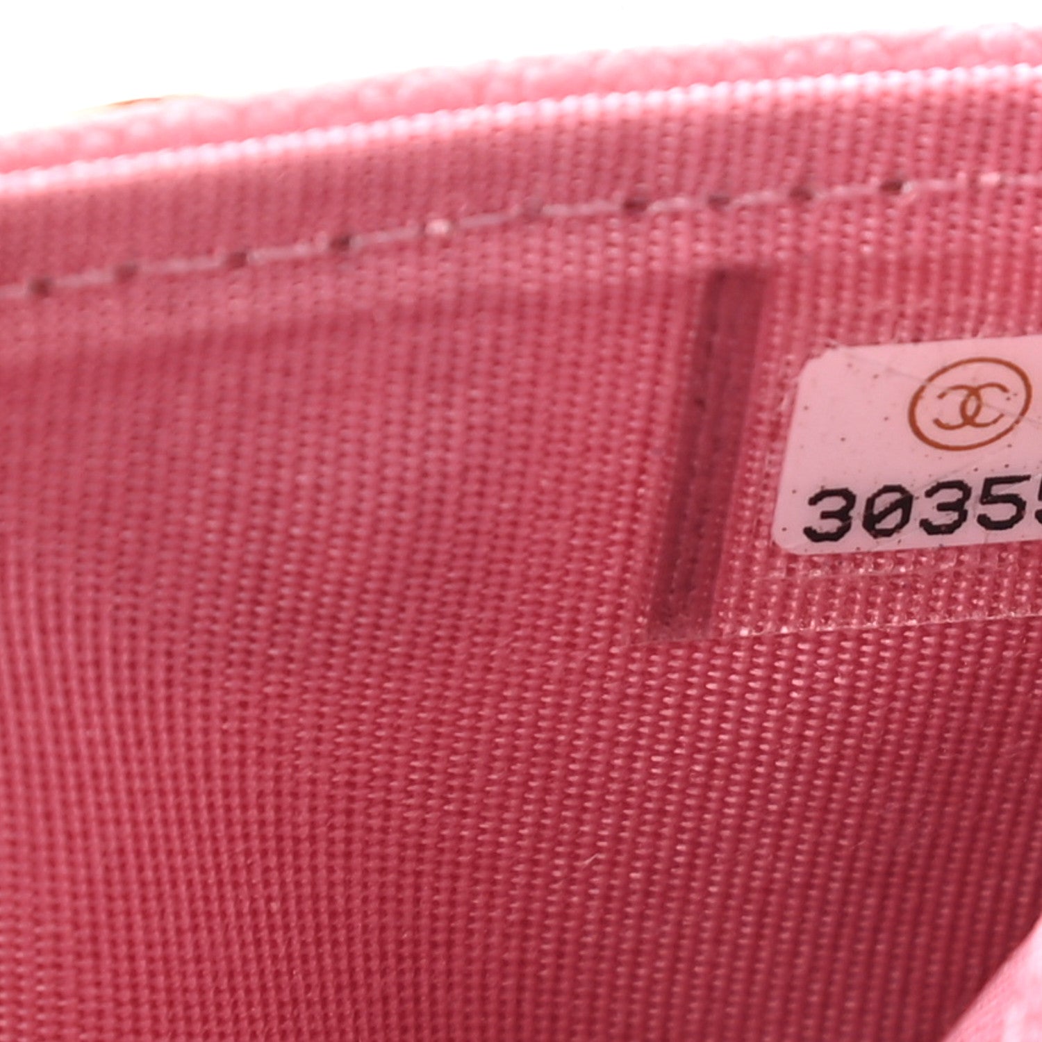 Chanel Caviar Quilted Boy Card Holder Pink 8 of 9