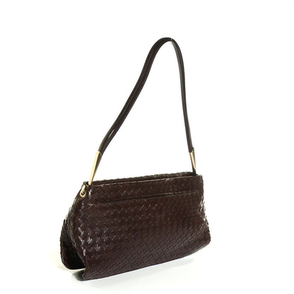Bottega Veneta Vintage Nappa Intrecciato Shoulder Bag Ebano 3 of 8