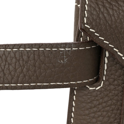 Hermes Taurillon Clemence Jypsiere 34 Etoupe 11 of 14