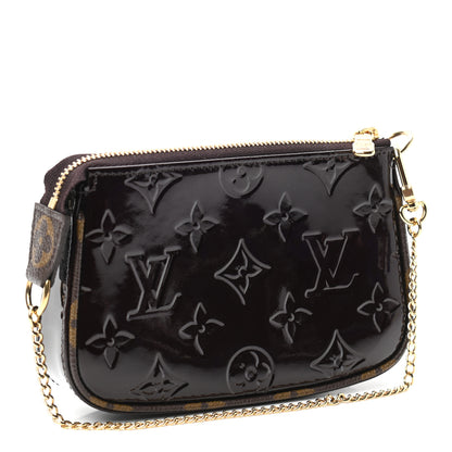 Louis Vuitton Vernis Monogram Mini Pochette Accessories Amarante 2 of 5