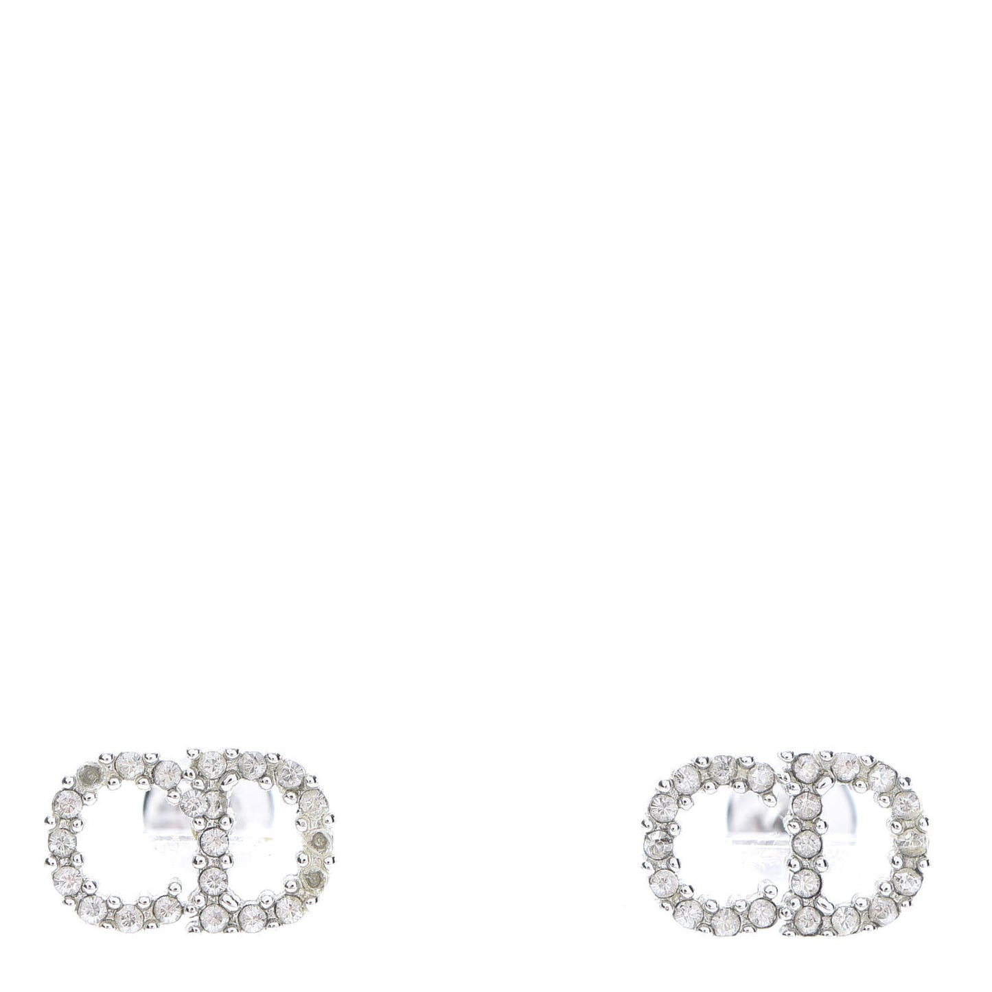 Crystal Clair D Lune Earrings Silver