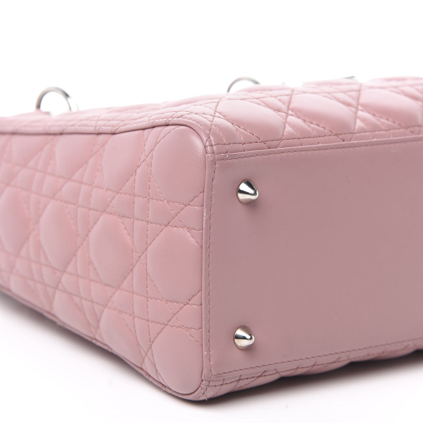 Lambskin Cannage Medium Lady Dior Pink