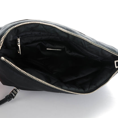 Prada Tessuto Nylon Bomber Clutch Nero Black 5 of 7