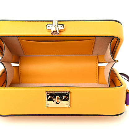 Gucci Vitello Eclipse Mini Interlocking G Shoulder Bag Yellow Tangerine 4 of 4