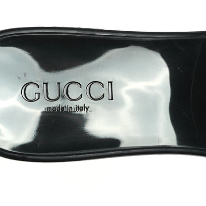 Gucci Rubber Gucci Logo Womens Platform 20/60mm Slide Sandals 38 Black 8 of 10