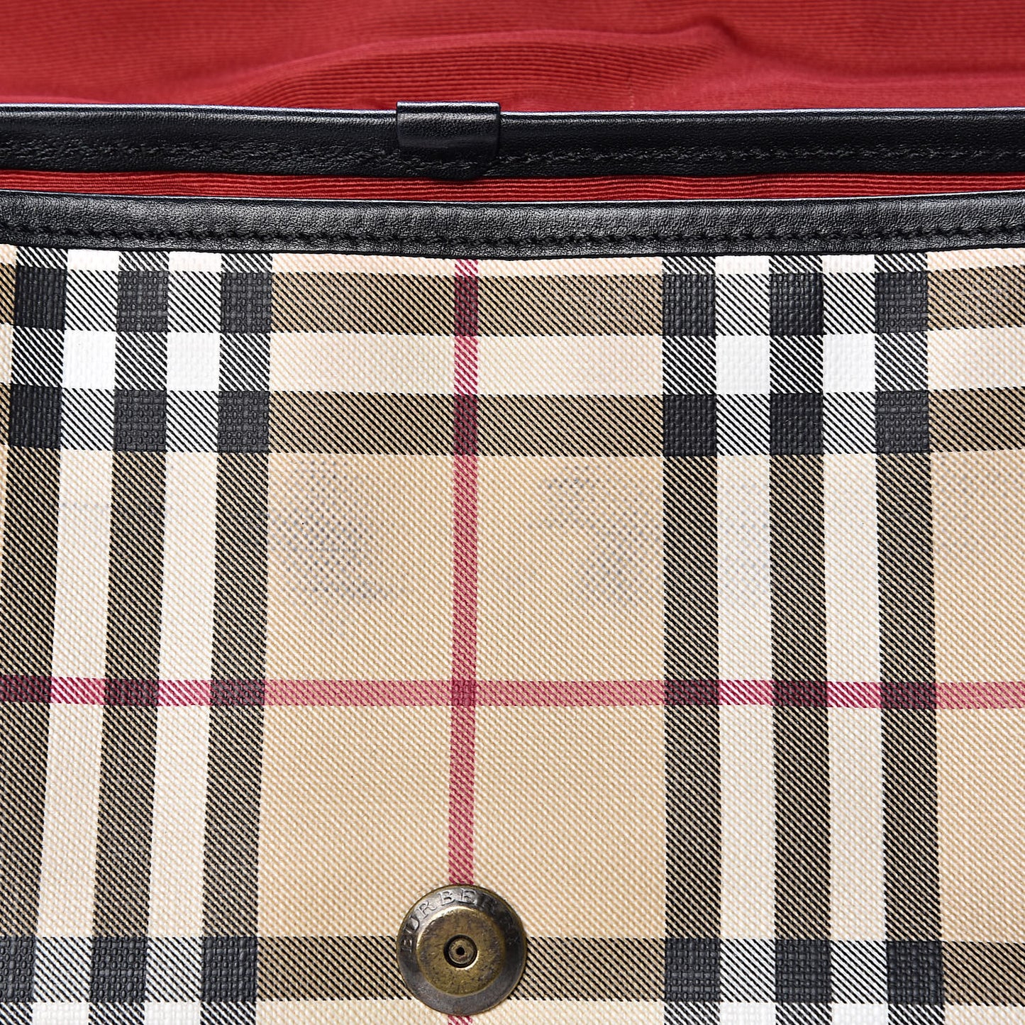 House Check Satchel Black