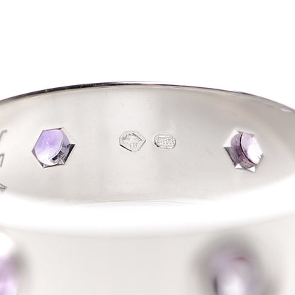 Cartier 18K White Gold Sapphire Spinel Amethyst 5.5mm LOVE Ring 51 5.75 4 of 6
