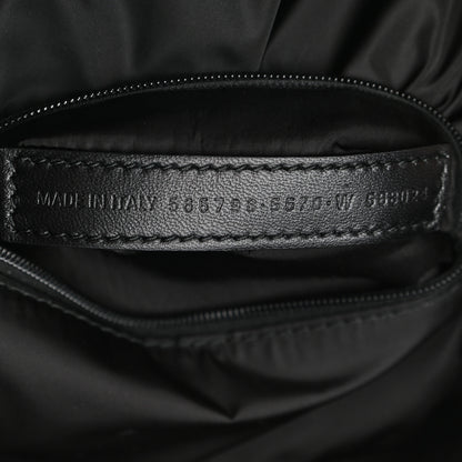 Balenciaga Sport Nylon Logo Embroidered S Wheel Backpack Fuchsia Black 7 of 9