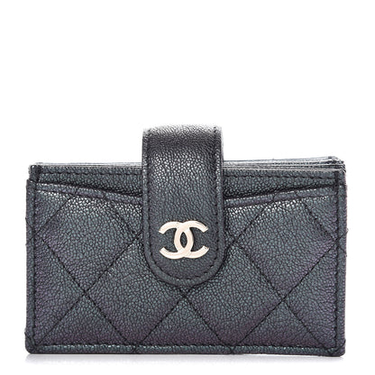 Chanel Iridescent Caviar Quilted Card Holder Black 1 of 8