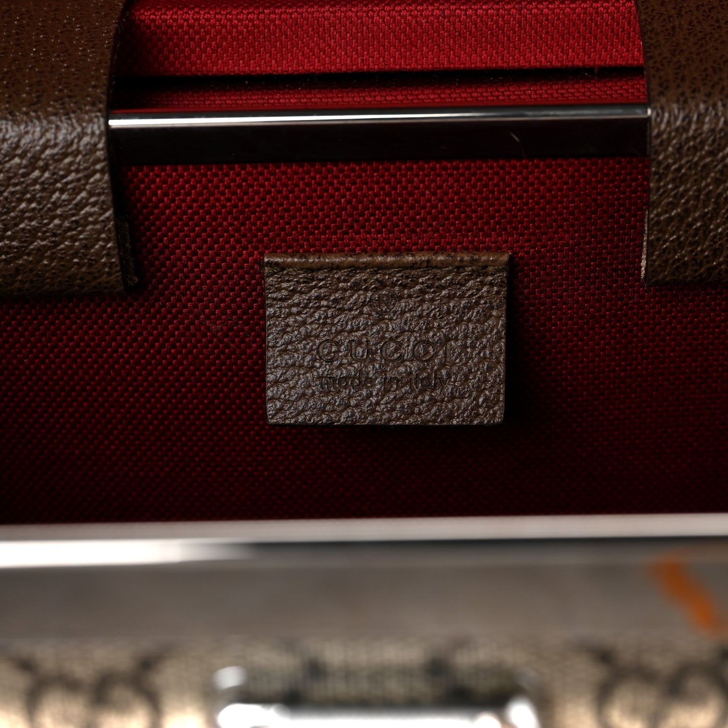 Gucci GG Supreme Monogram Globe-Trotter Beauty Case Brown 6 of 9