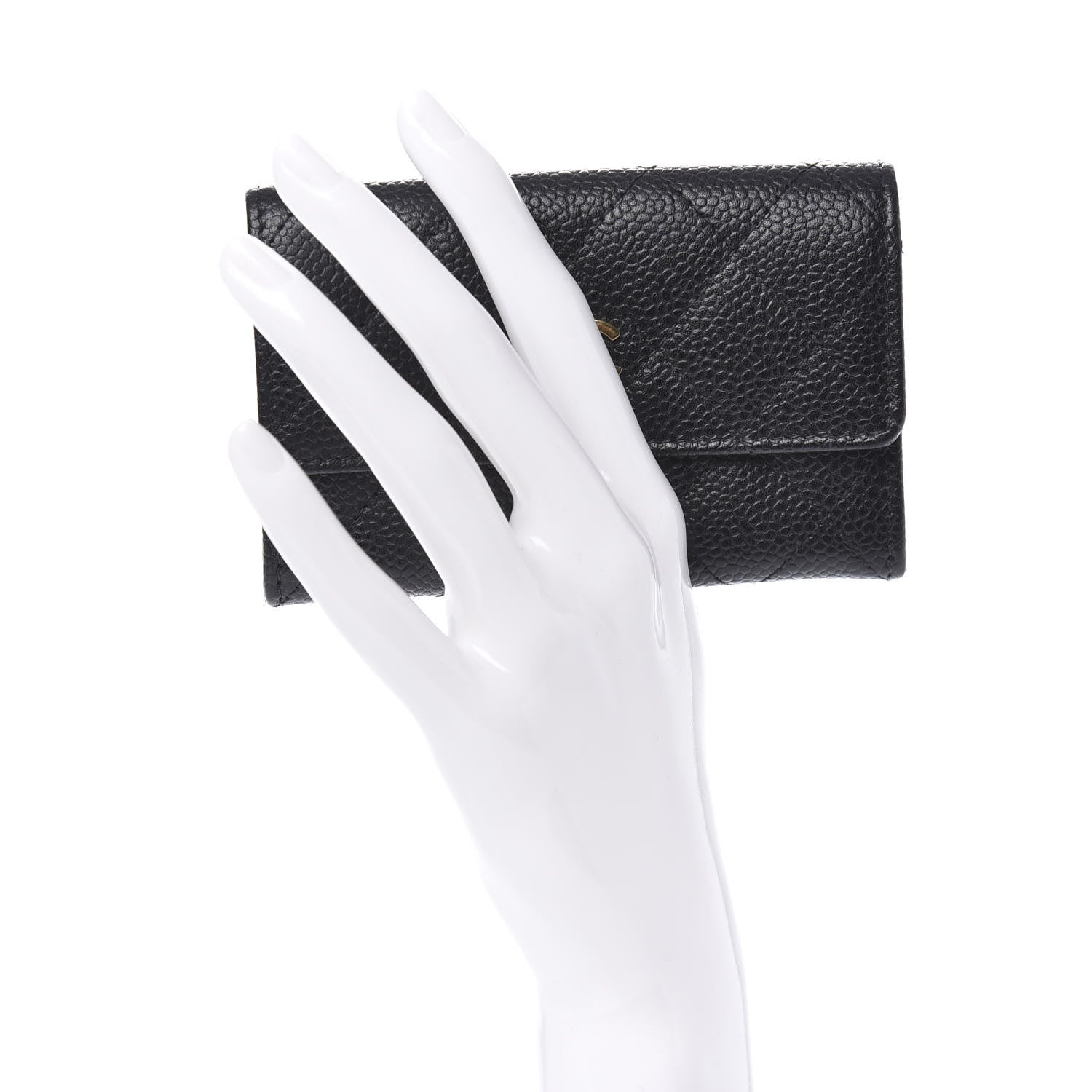 Chanel Caviar Quilted Flap Card Holder Black 2 of 11