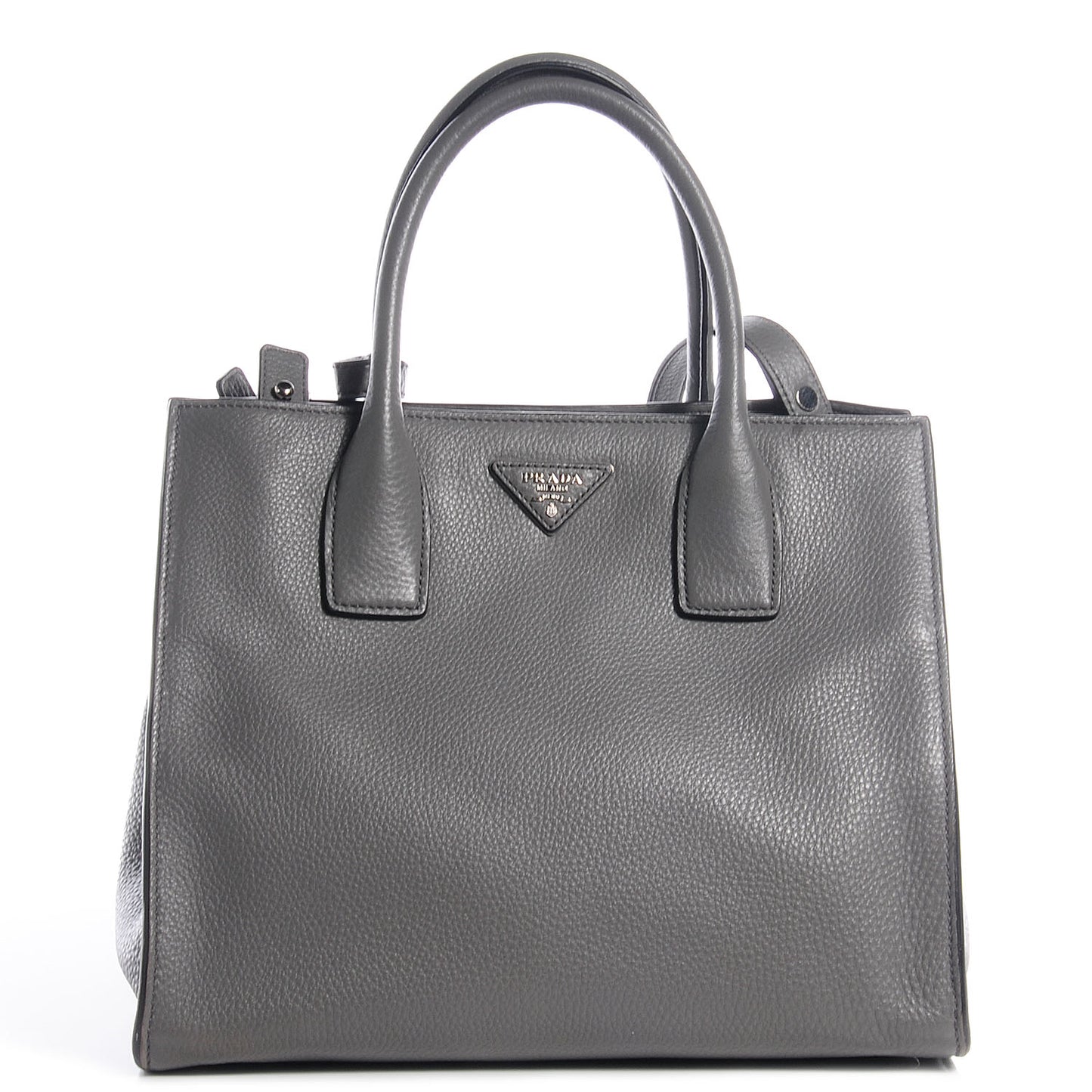 Vitello Daino Shopping Tote Marmo