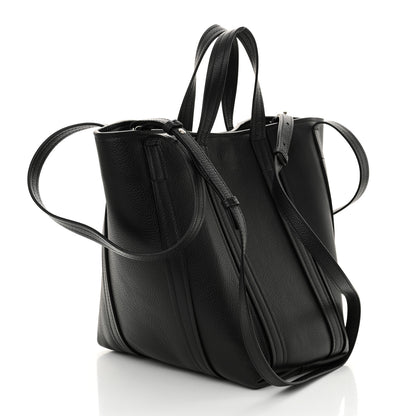 Balenciaga Grained Calfskin Small Everyday North South Shoulder Tote Bag Black 3 of 10