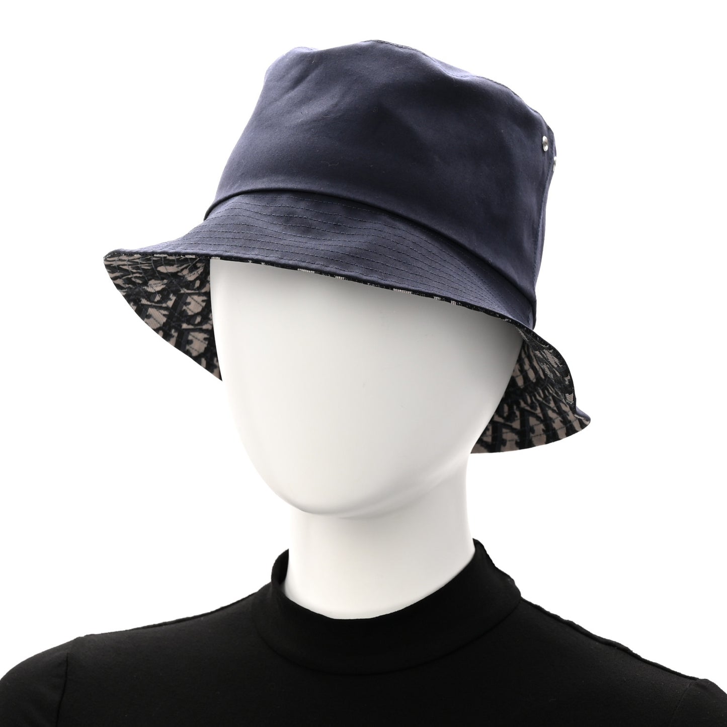 Oblique Reversible Teddy-D Brim Bucket Hat Blue