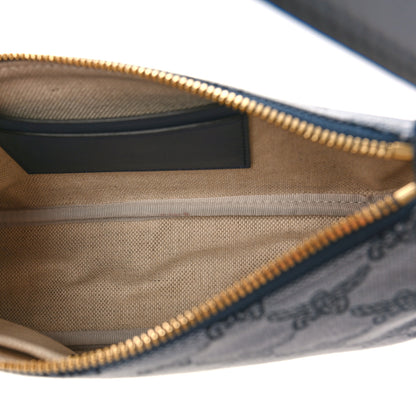 MCM Lauretos Nappa Small Himmel Shoulder Bag Indigo Blue 5 of 9