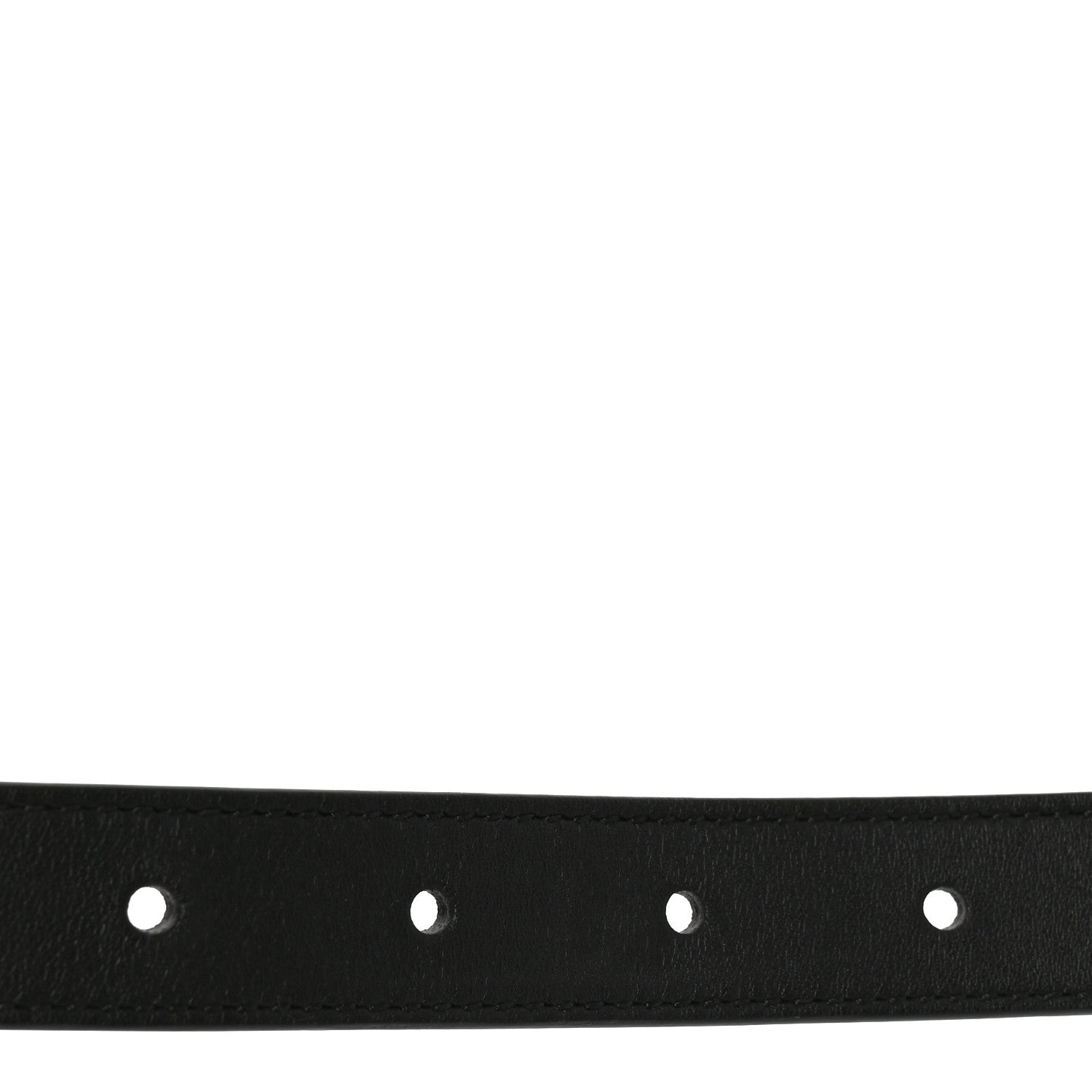 Gucci Moon Calfskin Pearl Double G 20mm Belt 85 34 Black Cream 4 of 5