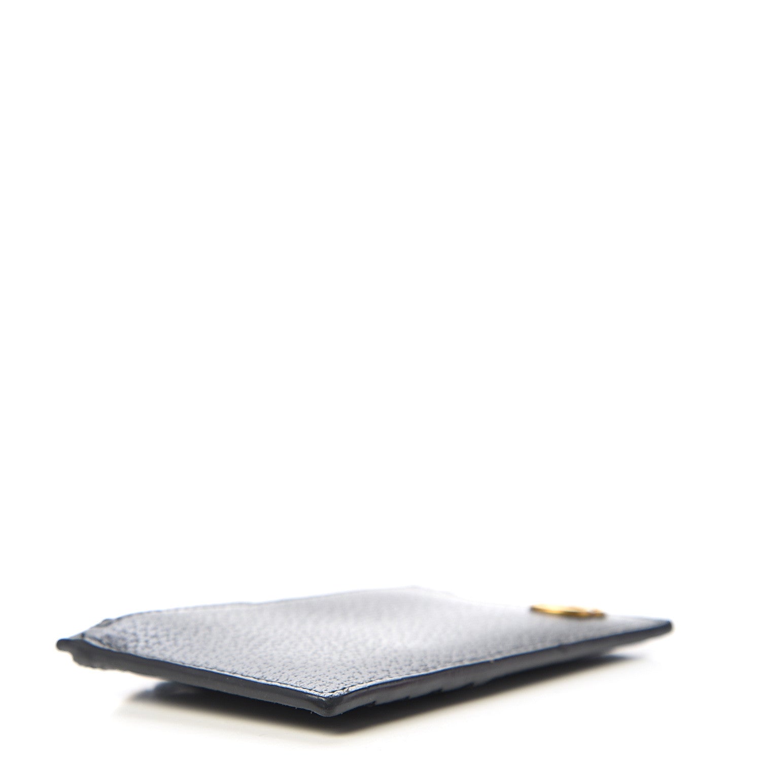 Gucci Calfskin Boar Effect GG Marmont Coin Case Card Holder Black 3 of 5