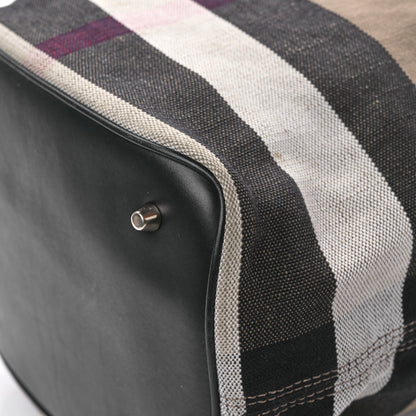 Burberry Canvas Mega Check Medium Ashby Hobo Black 13 of 13