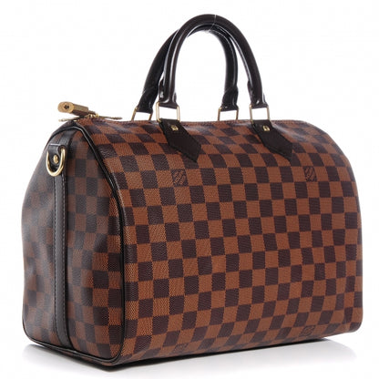 Louis Vuitton Damier Ebene Speedy Bandouliere 30 3 of 7