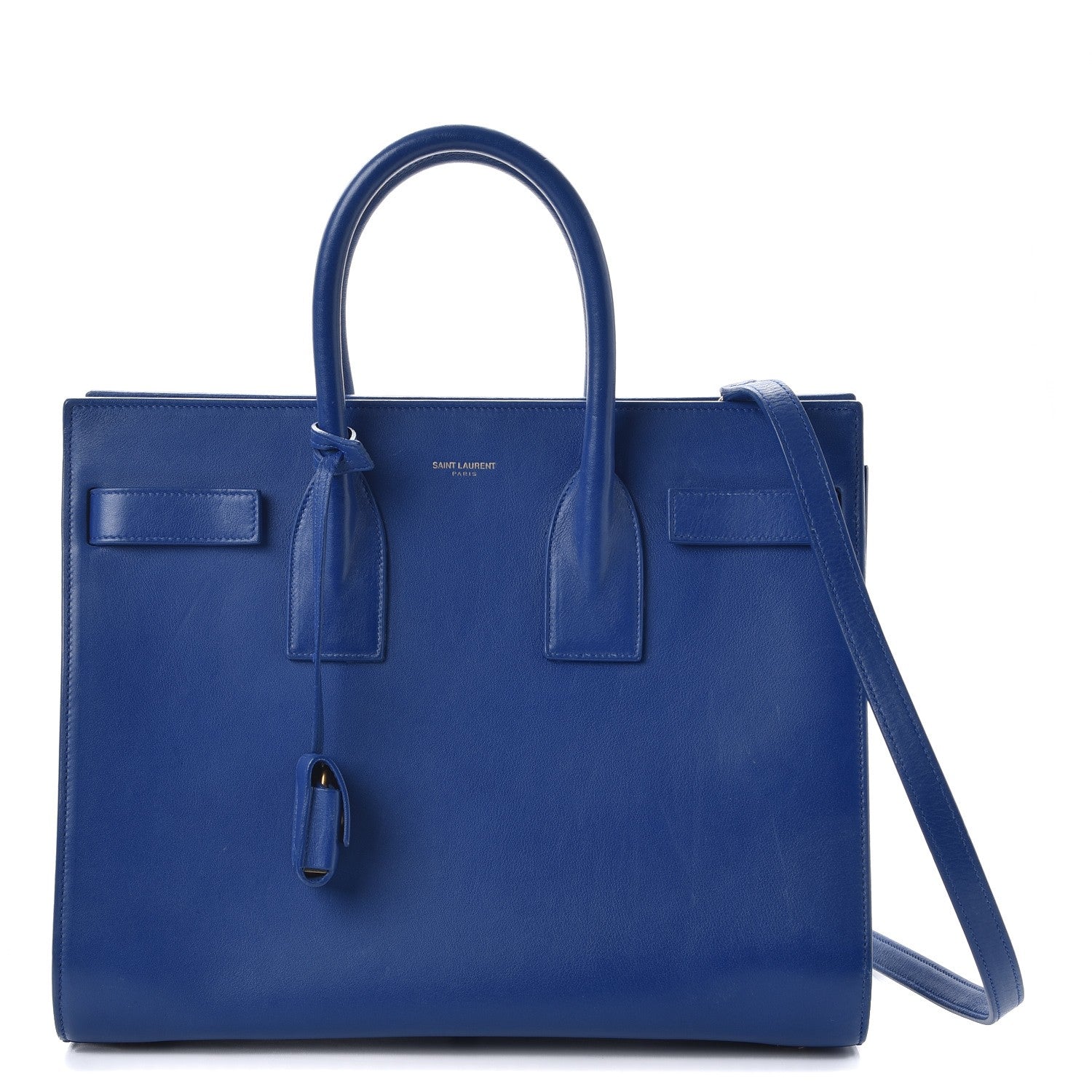Saint Laurent Calfskin Small Sac De Jour Blue Majorelle 1 of 18