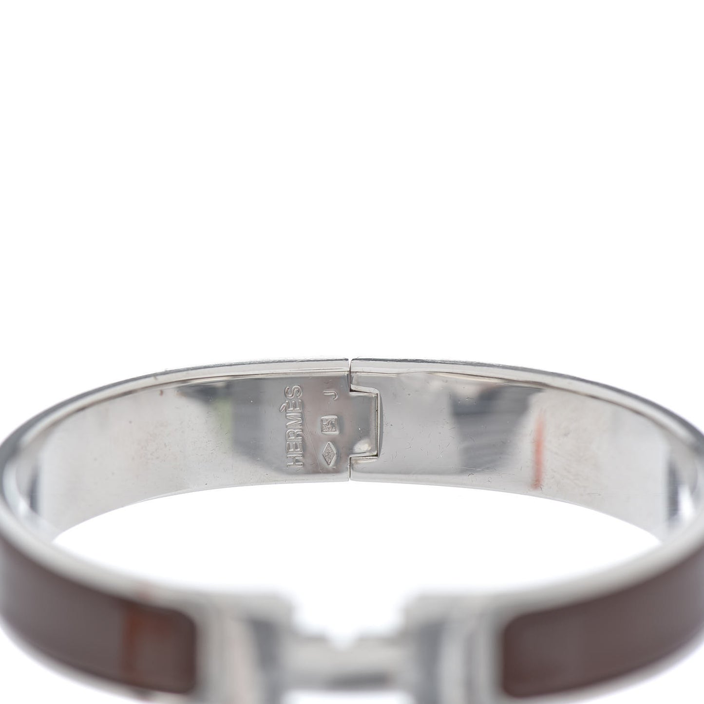 Enamel Narrow Clic Clac H Bracelet PM Moka