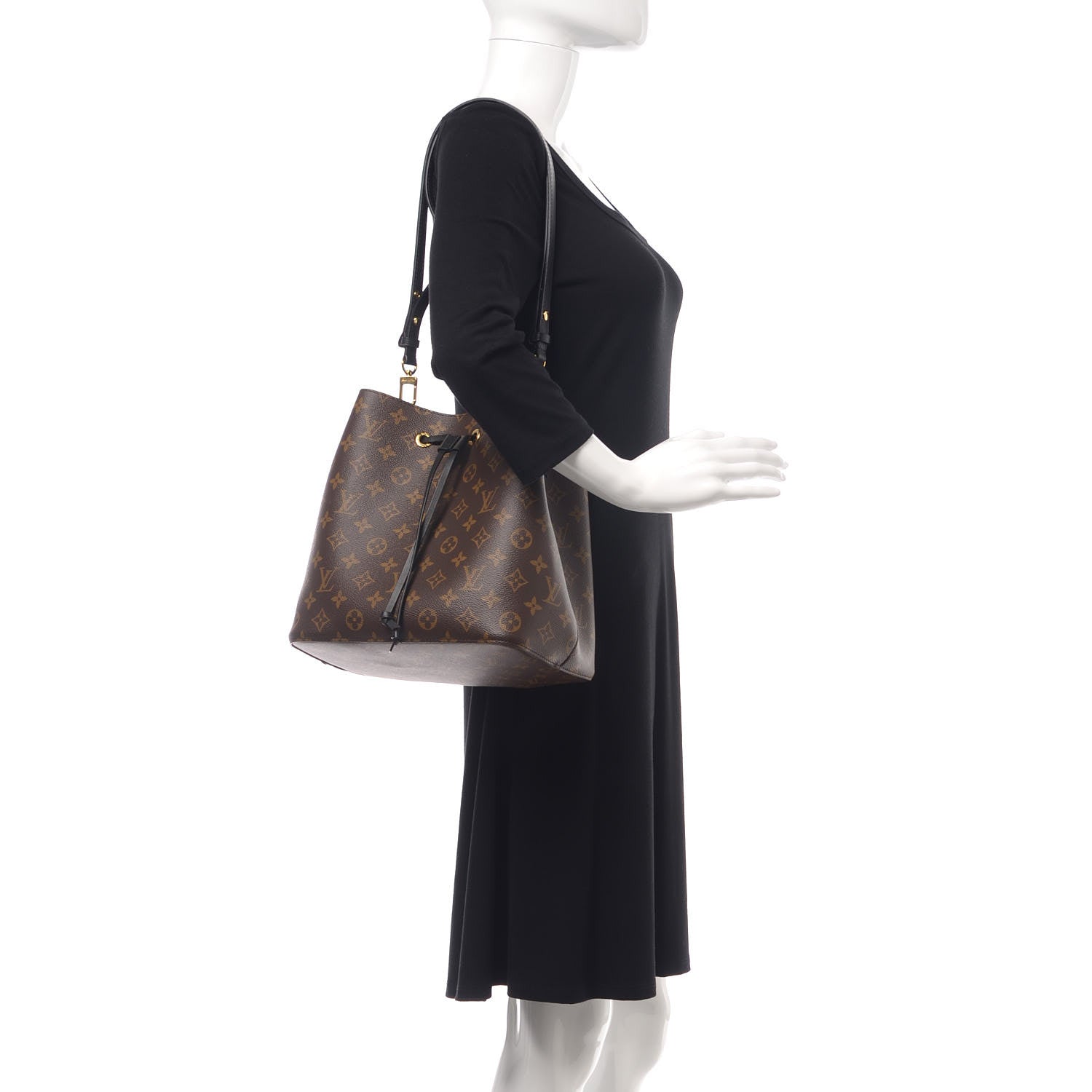 Louis Vuitton Monogram Neonoe MM Black 2 of 9