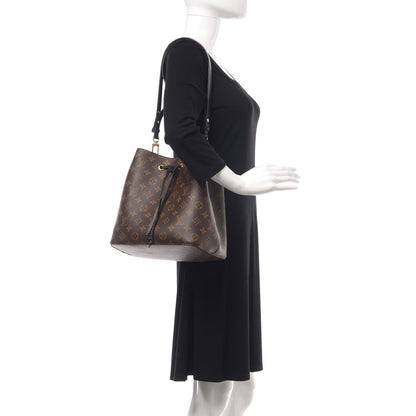 Louis Vuitton Monogram Neonoe MM Black 2 of 9