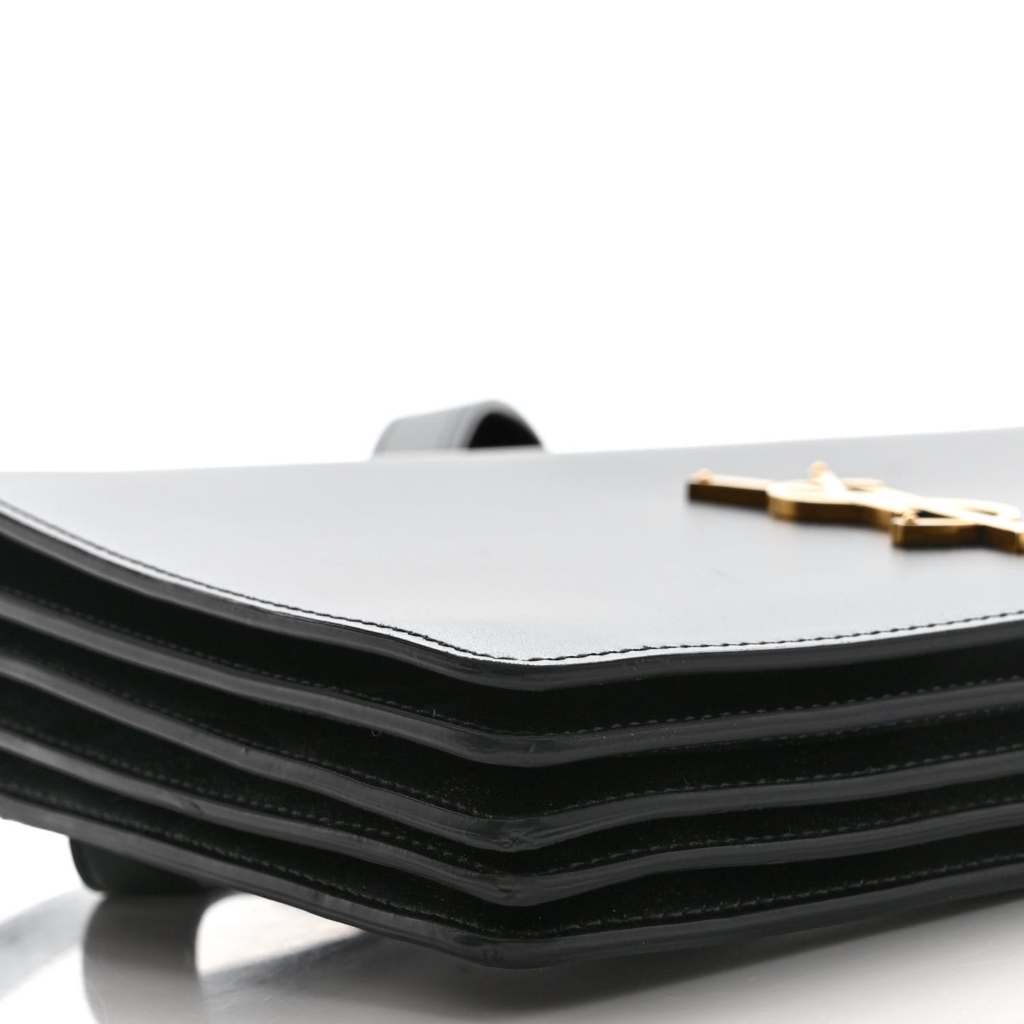 SAINT LAURENT Smooth Calfskin Shoulder Bag Black