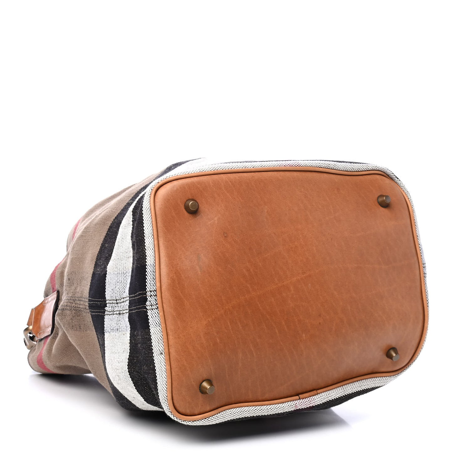 Canvas Mega Check Medium Ashby Hobo Saddle Brown
