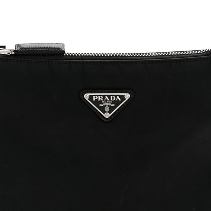 Prada Re-Nylon Saffiano Pocket Zippered Shoulder Bag Black 8 of 13
