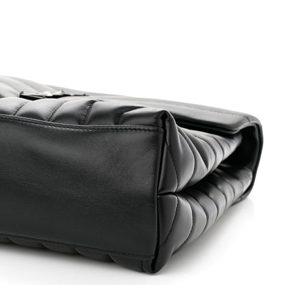 Saint Laurent Calfskin Y Quilted Monogram Monochrome Medium Loulou Chain Satchel Black 10 of 10