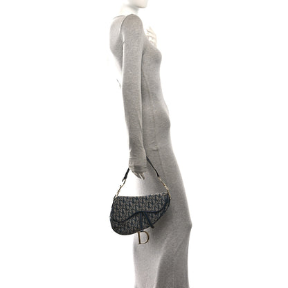 Christian Dior Monogram Saddle Bag Blue 2 of 10