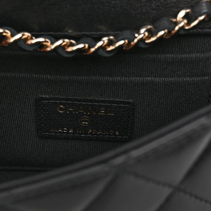 Chanel Lambskin Quilted Trendy CC Flap Phone Holder With Chain Black 6 of 11