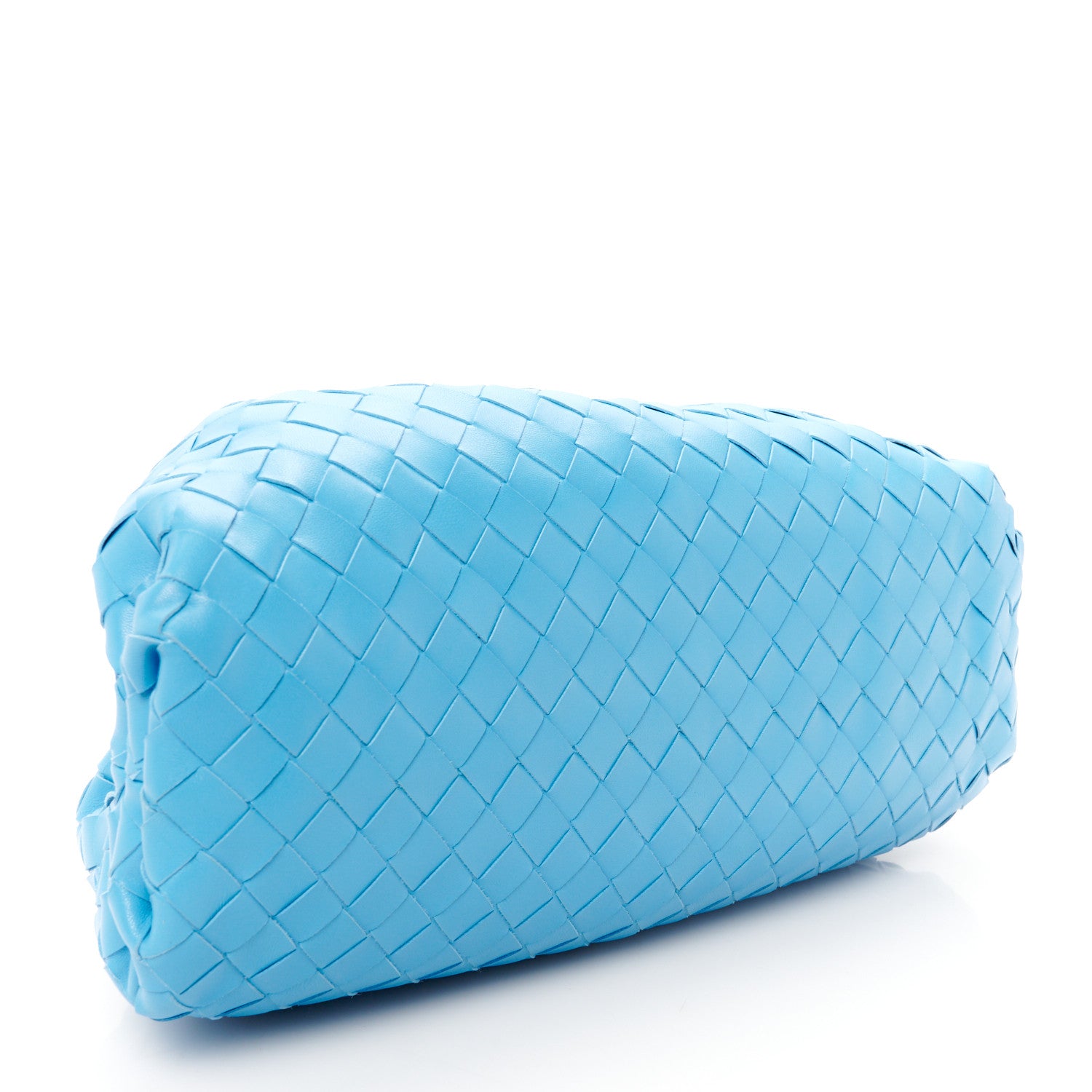 Bottega Veneta Nappa Maxi Intrecciato The Pouch Oversized Clutch Swimming Pool 4 of 10
