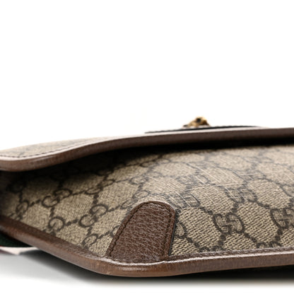 Gucci GG Supreme Monogram Neo Vintage Web Belt Bag Brown 9 of 11