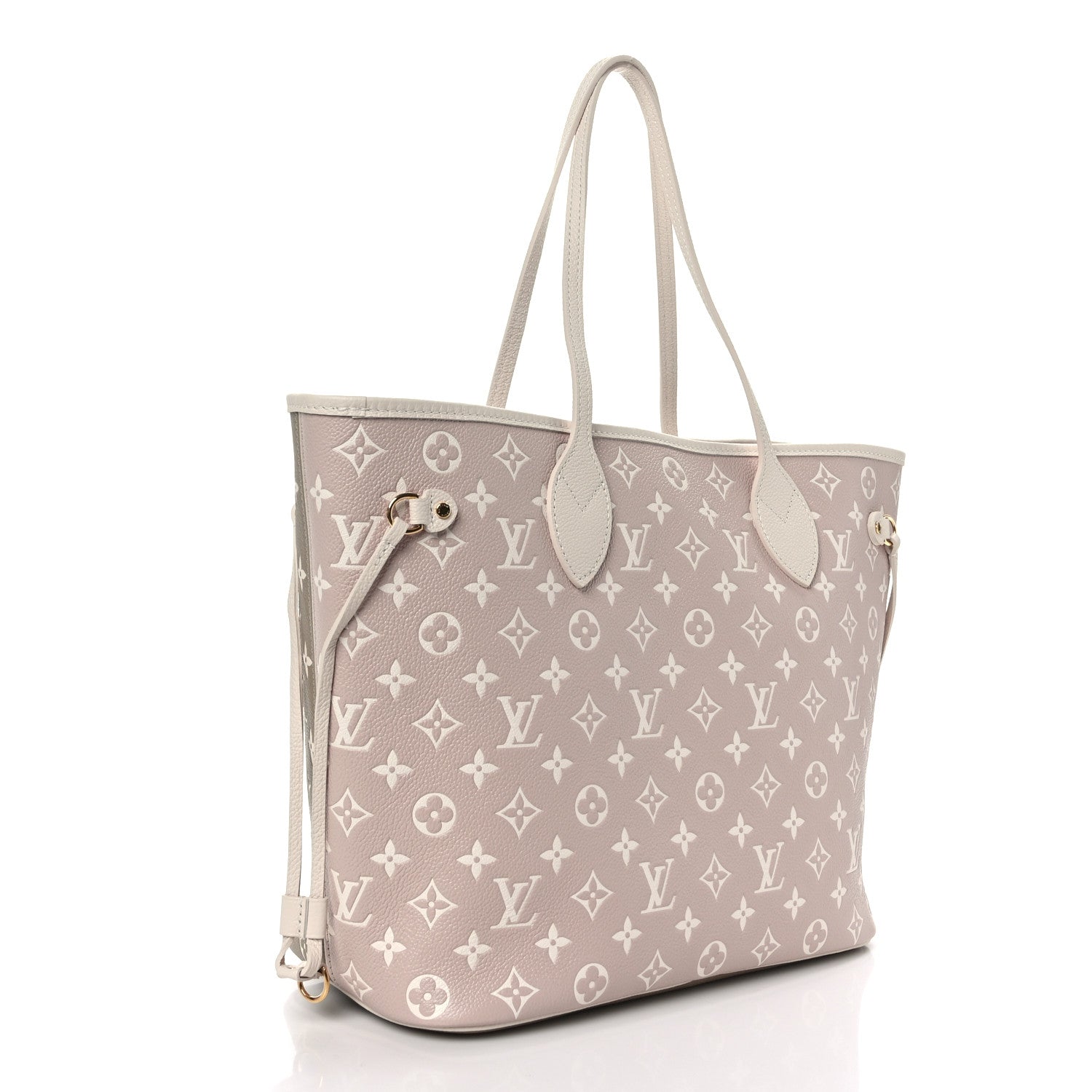 Louis Vuitton Empreinte Monogram Spring In The City Neverfull MM Kaki Beige Cream 3 of 8