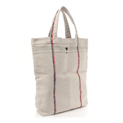 Christian Dior Canvas Print Cruise Tote Ivory Black 3 of 9