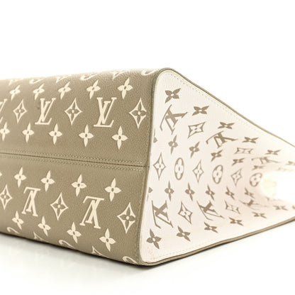 Louis Vuitton Empreinte Monogram Spring In The City Onthego MM Kaki Beige Cream 9 of 13