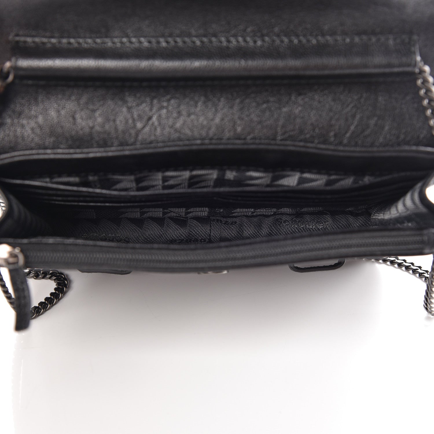 Proenza Schouler Lambskin Large PS1 Chain Wallet Black 5 of 9