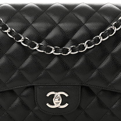 Chanel Caviar Quilted Jumbo Double Flap Black 8 of 11