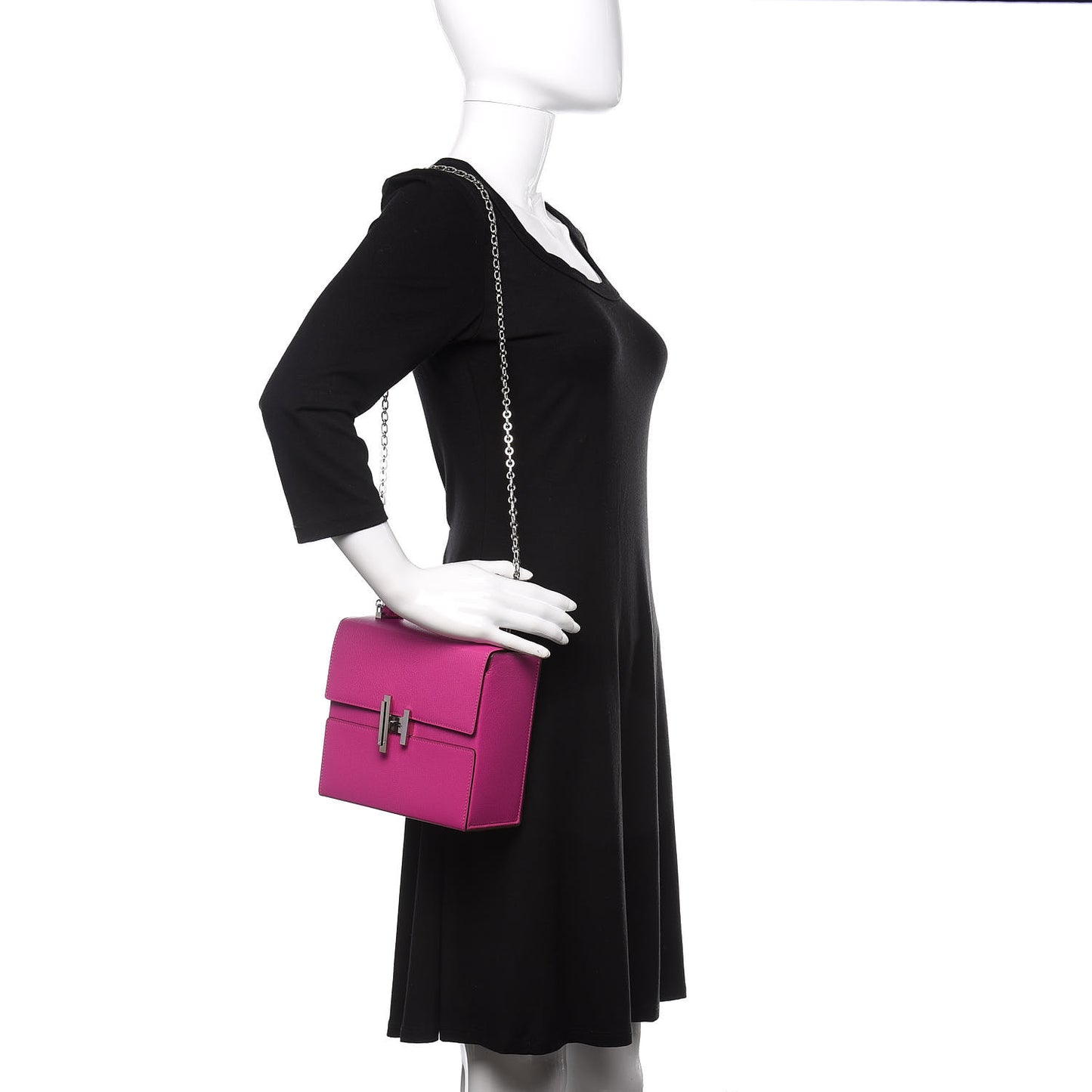 Chevre Mysore Cinhetic Boxy Top Handle Bag Magnolia