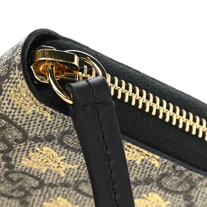 Gucci GG Supreme Monogram Bees Zip Around Wallet 8 of 9