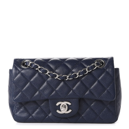 Chanel Caviar Quilted Mini Rectangular Flap Navy 1 of 11