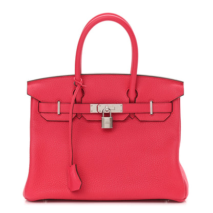 Hermes Taurillon Clemence Birkin 30 Rose Extreme 1 of 13