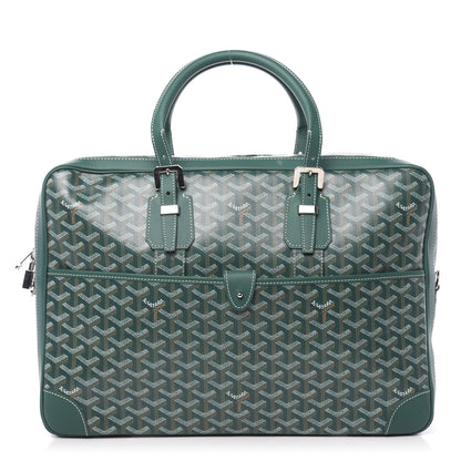 Goyard Goyardine Ambassade MM Briefcase Green 1 of 11