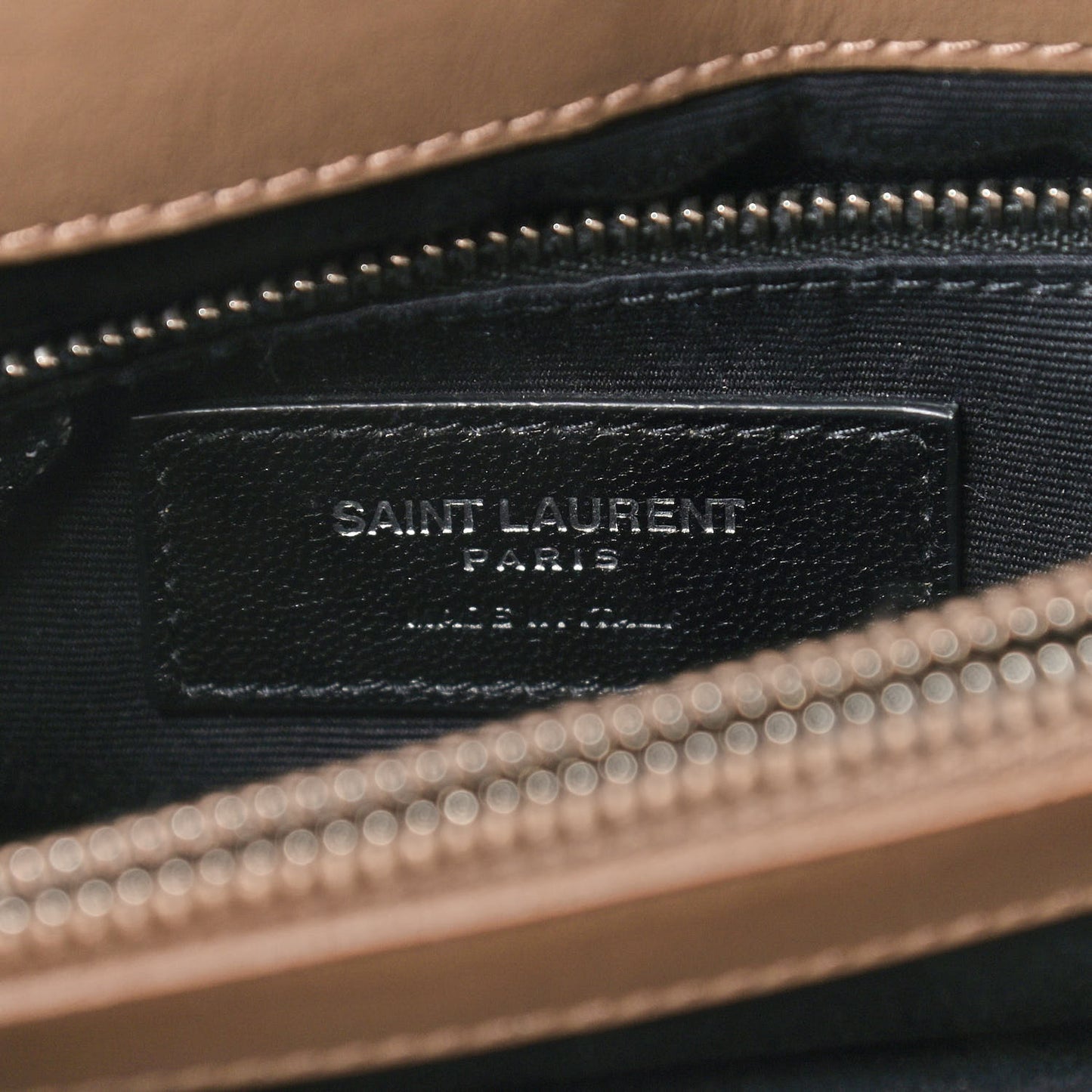 Calfskin Y Quilted Monogram Medium Loulou Chain Satchel Light Brown