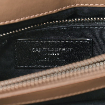 Saint Laurent Calfskin Y Quilted Monogram Medium Loulou Chain Satchel Light Brown 8 of 12