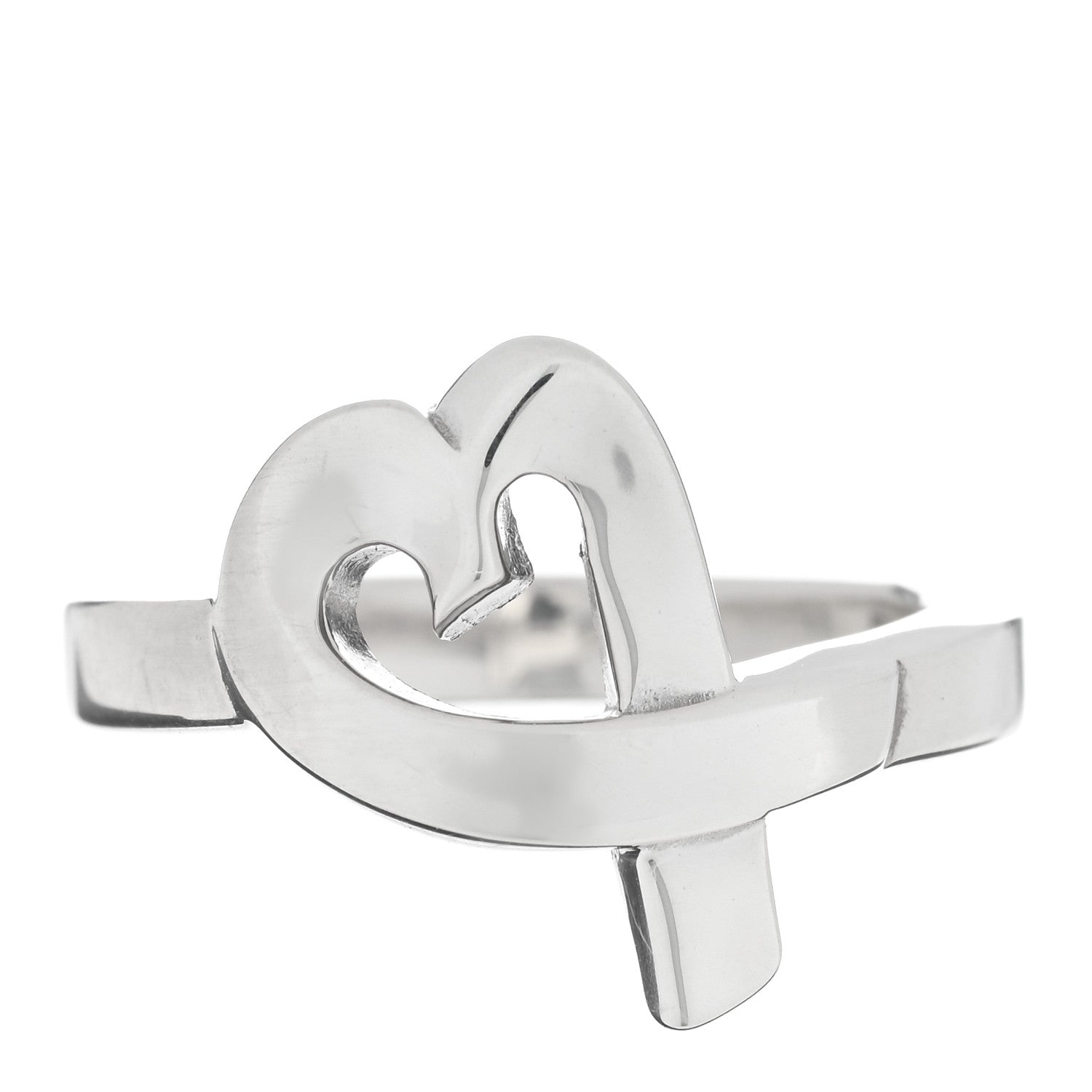 Tiffany Sterling Silver Paloma Picasso Loving Heart Ring 49 5 1 of 5