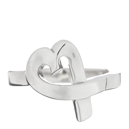 Tiffany Sterling Silver Paloma Picasso Loving Heart Ring 49 5 1 of 5